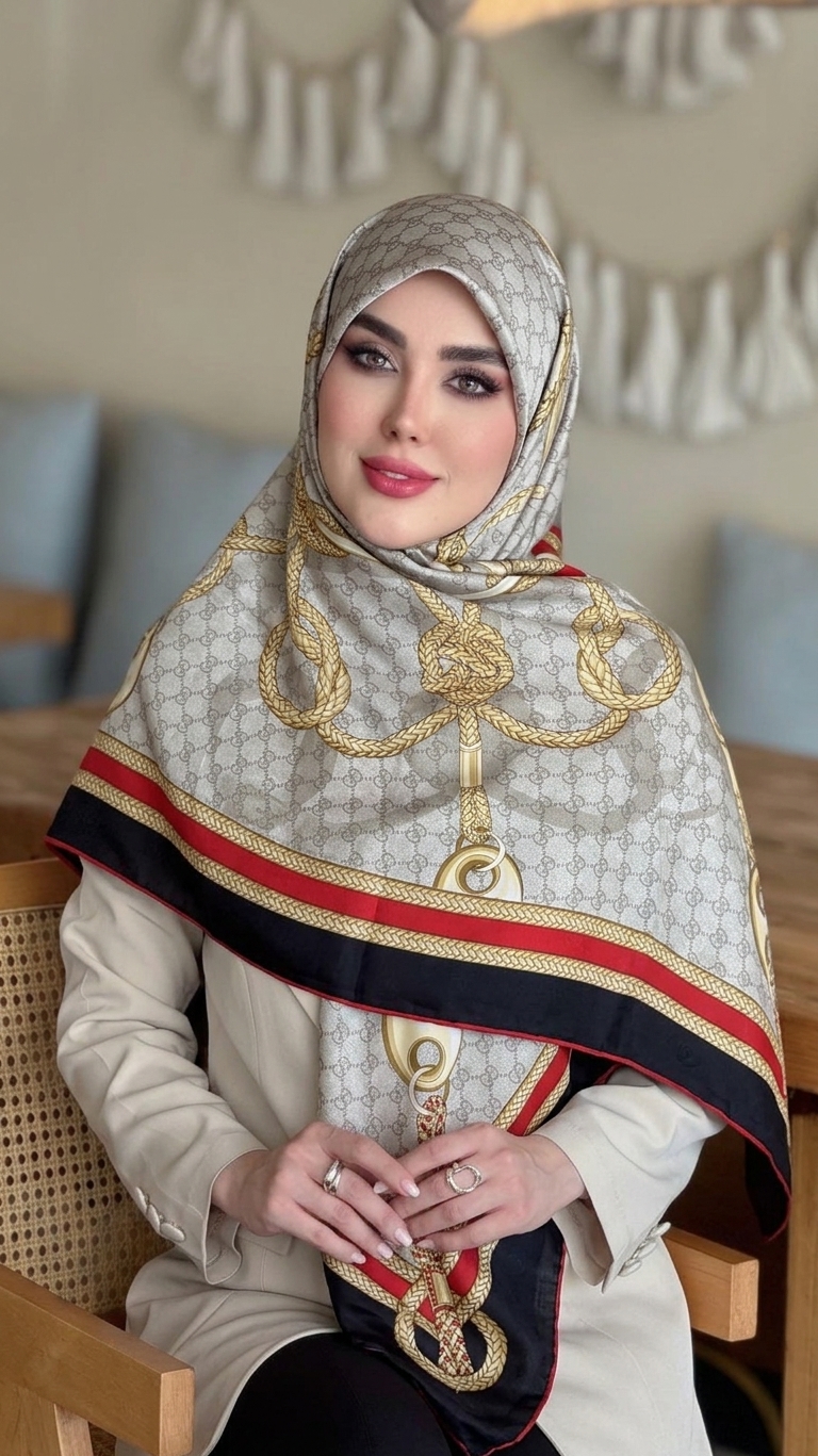 ابریشم ژاکارد لوکس نگین کاری گوچی
