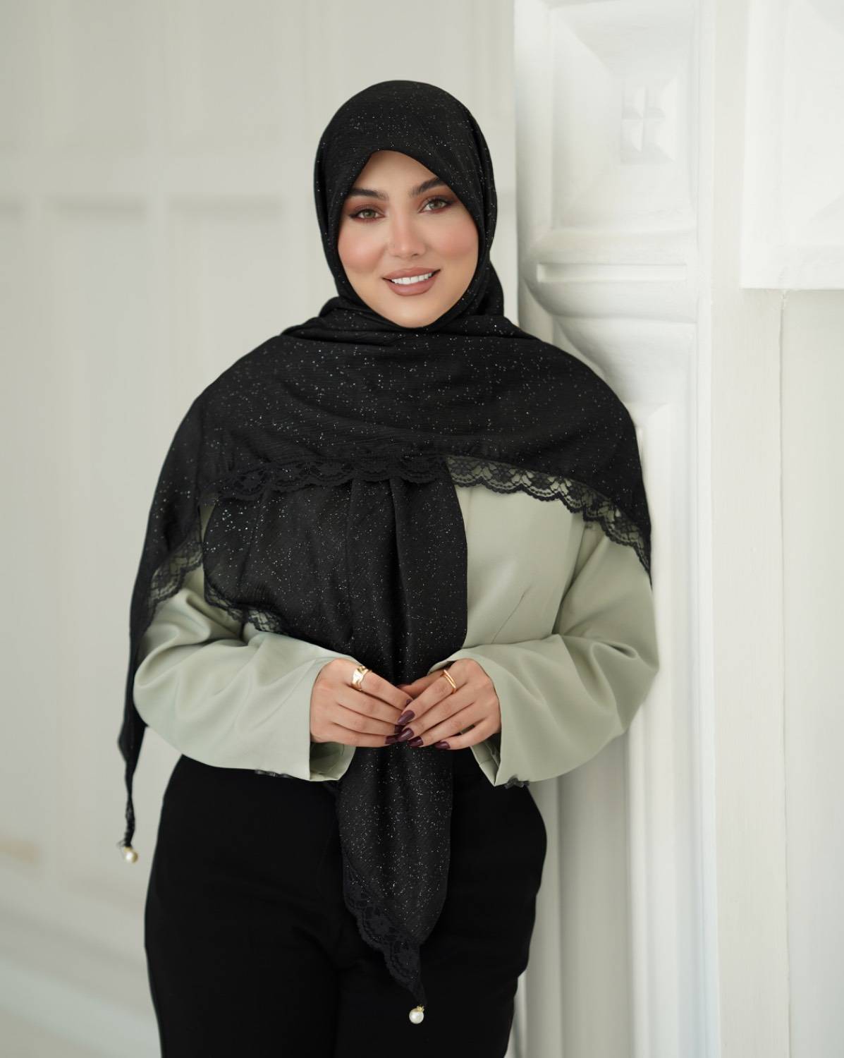 نخ کریشه دانتل مرواریدی پینترستی